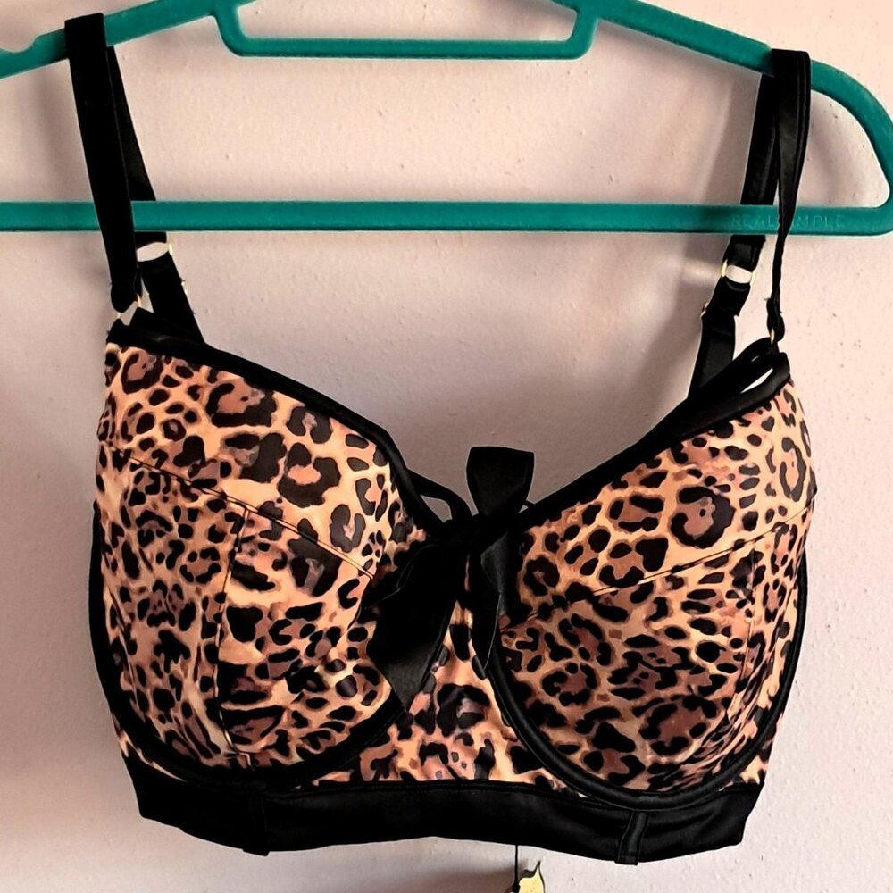 Playful Promises by Felicity Hayward Leopard Print Bra 32GG UK